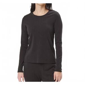 NEW UNDER THE CANOPY organic long sleeve tee in black